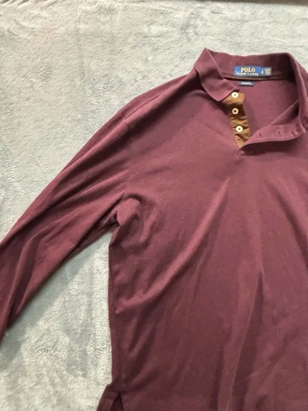SIZE LARGE Polo Ralph Lauren Classic Fit Long Sleeve Henley Polo Shirt
